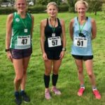 Three women in running gear