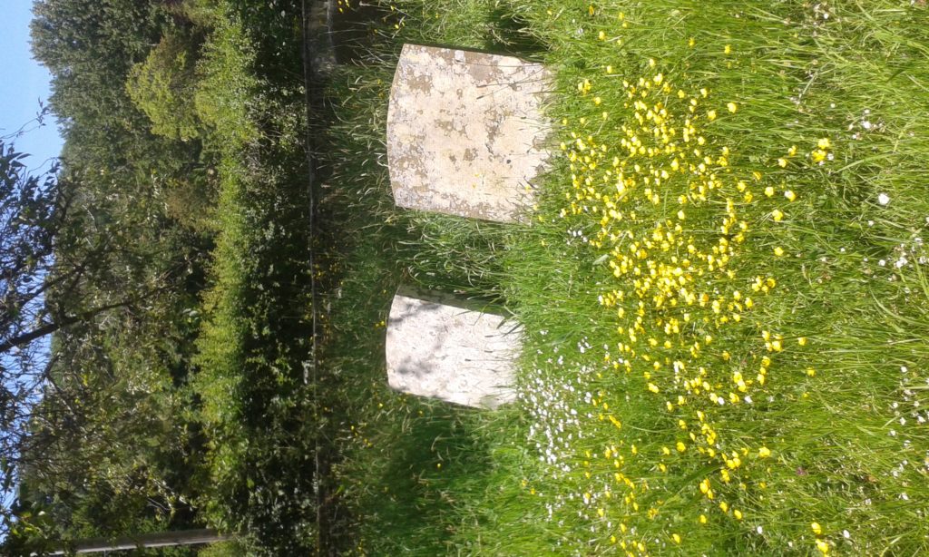 Ttwo tombstones in the church yard