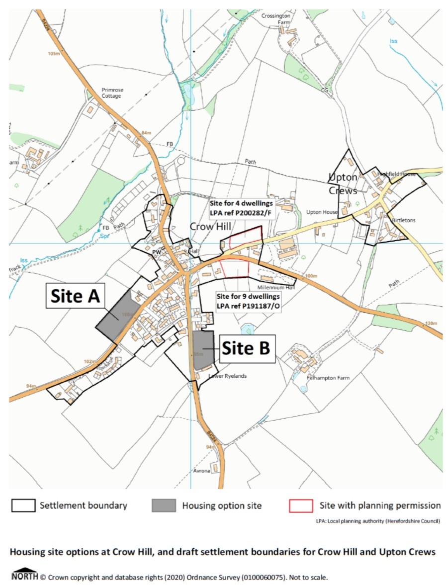 Map showing where housing could go