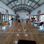 inside the millennium hall for the jubilee party