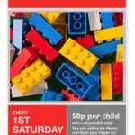 Poster advertising the village lego club