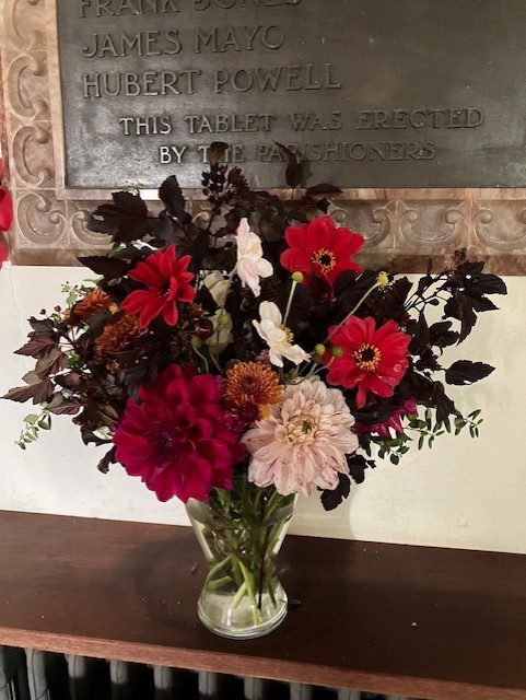 red flowers in a vase